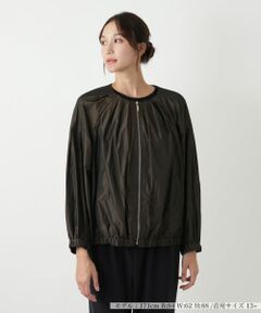 Leilian PLUS HOUSE / レリアンプラスハウス その他アウター | ノーカラージャケット【Leilian WHITE LABEL】