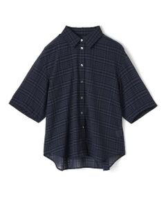 Leilian PLUS HOUSE / レリアンプラスハウス シャツ・ブラウス | シアーチェックブラウス【Leilian WHITE LABEL】