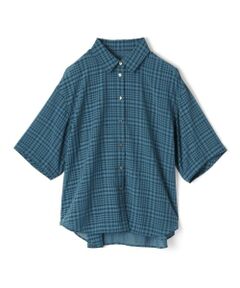 Leilian PLUS HOUSE / レリアンプラスハウス シャツ・ブラウス | シアーチェックブラウス【Leilian WHITE LABEL】