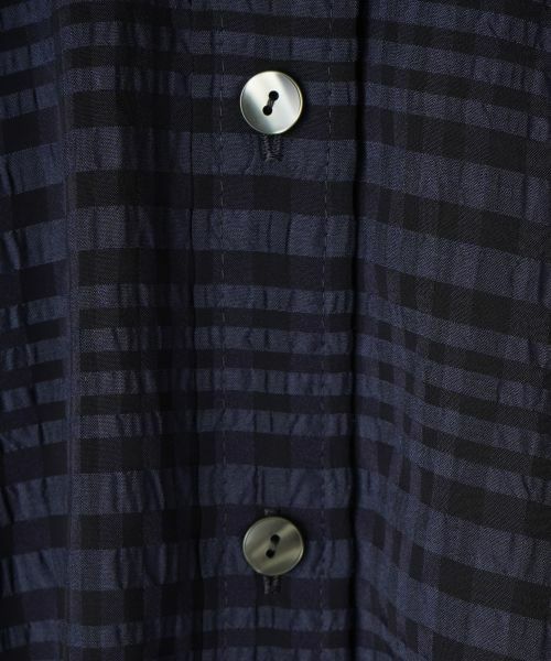 Leilian PLUS HOUSE / レリアンプラスハウス シャツ・ブラウス | シアーチェックブラウス【Leilian WHITE LABEL】 | 詳細2