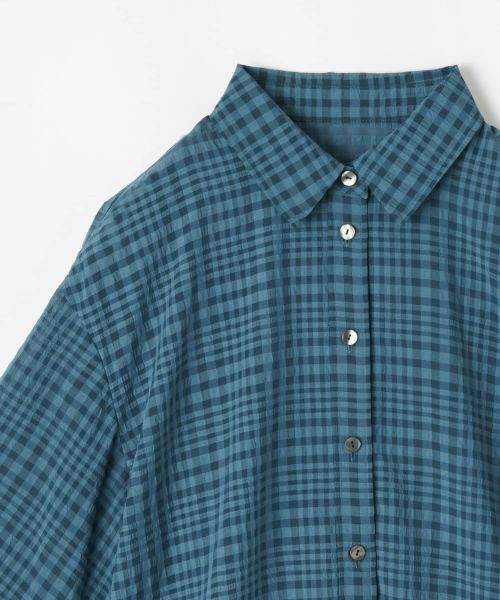 Leilian PLUS HOUSE / レリアンプラスハウス シャツ・ブラウス | シアーチェックブラウス【Leilian WHITE LABEL】 | 詳細4
