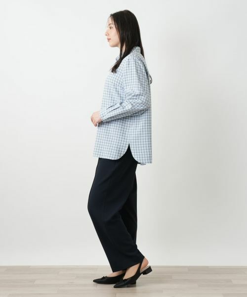Leilian PLUS HOUSE / レリアンプラスハウス シャツ・ブラウス | チェックブラウス【Leilian WHITE LABEL】 | 詳細2