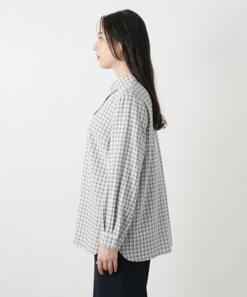 Leilian PLUS HOUSE / レリアンプラスハウス シャツ・ブラウス | チェックブラウス【Leilian WHITE LABEL】 | 詳細8
