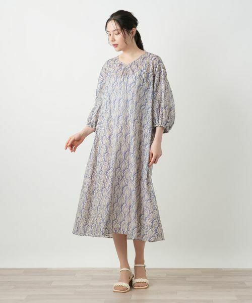 Leilian PLUS HOUSE / レリアンプラスハウス ドレス | プリントフレアワンピース【BOURGE】 | 詳細7