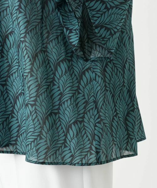Leilian PLUS HOUSE / レリアンプラスハウス シャツ・ブラウス | プリントフレアブラウス【BOURGE】 | 詳細13