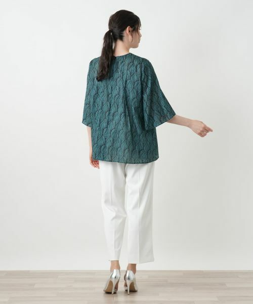 Leilian PLUS HOUSE / レリアンプラスハウス シャツ・ブラウス | プリントフレアブラウス【BOURGE】 | 詳細6