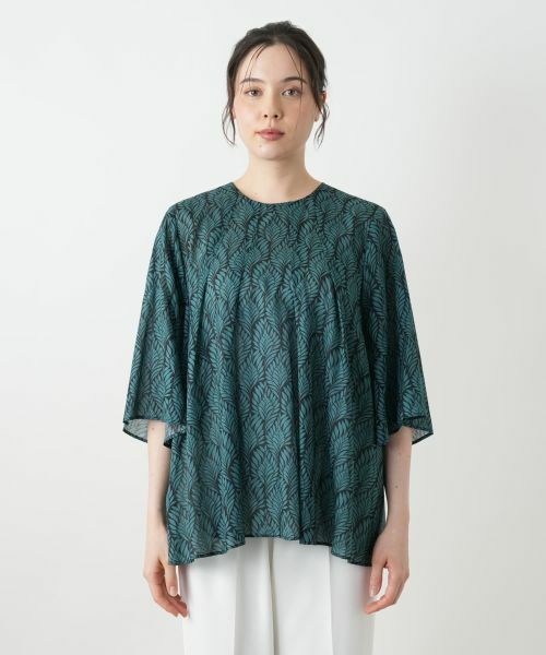 Leilian PLUS HOUSE / レリアンプラスハウス シャツ・ブラウス | プリントフレアブラウス【BOURGE】 | 詳細7