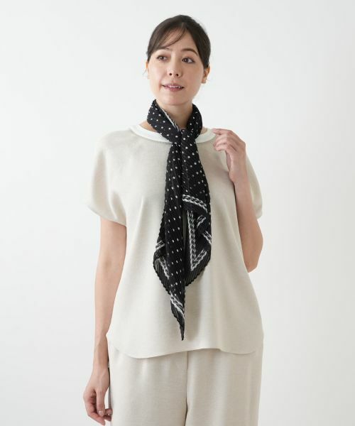 Leilian PLUS HOUSE / レリアンプラスハウス バンダナ・スカーフ | プリーツスカーフ | 詳細2