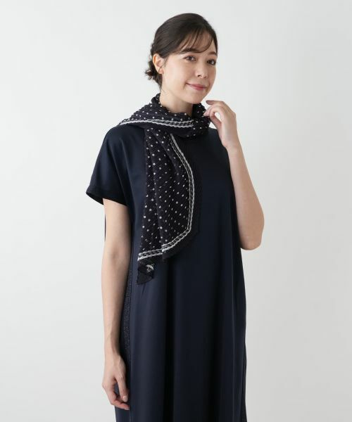 Leilian PLUS HOUSE / レリアンプラスハウス バンダナ・スカーフ | プリーツスカーフ | 詳細4