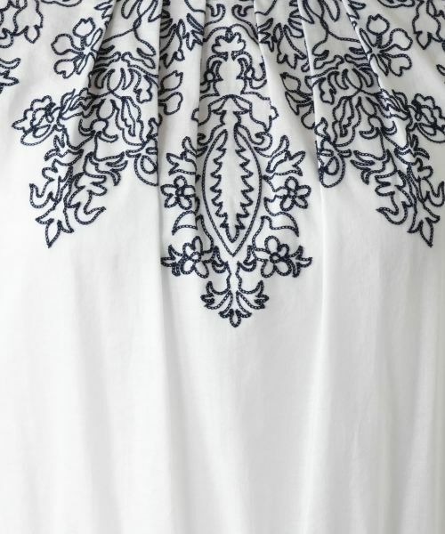 Leilian PLUS HOUSE / レリアンプラスハウス ドレス | 刺繍フレンチスリーブワンピース【BOURGE】 | 詳細14