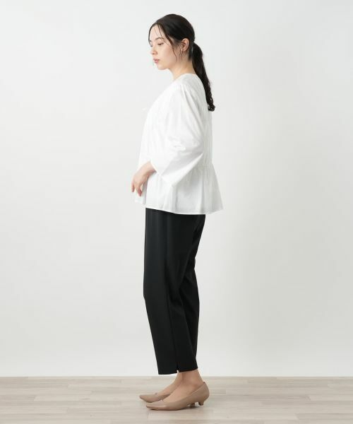 Leilian PLUS HOUSE / レリアンプラスハウス シャツ・ブラウス | Vネックブラウス【BOURGE】 | 詳細2