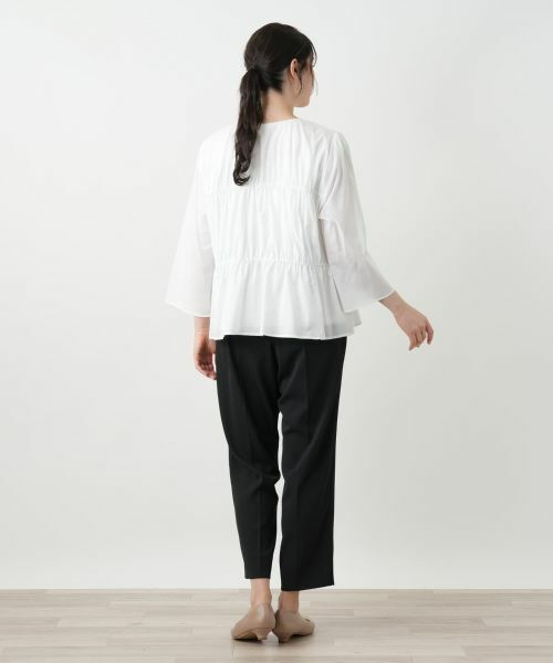 Leilian PLUS HOUSE / レリアンプラスハウス シャツ・ブラウス | Vネックブラウス【BOURGE】 | 詳細3