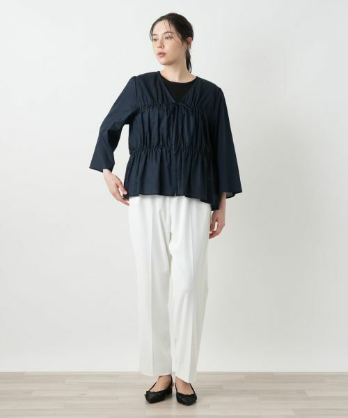 Leilian PLUS HOUSE / レリアンプラスハウス シャツ・ブラウス | Vネックブラウス【BOURGE】 | 詳細4