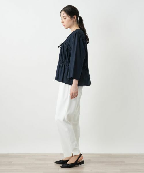 Leilian PLUS HOUSE / レリアンプラスハウス シャツ・ブラウス | Vネックブラウス【BOURGE】 | 詳細5