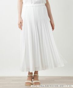 Leilian PLUS HOUSE / レリアンプラスハウス ロング・マキシ丈スカート | ロングプリーツスカート【BOURGE】