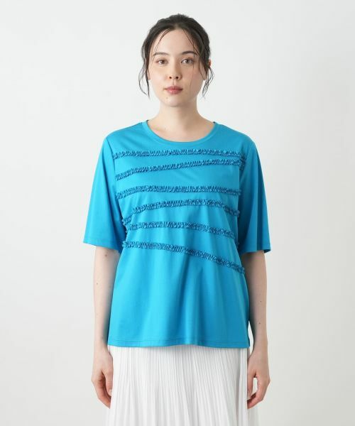 Leilian PLUS HOUSE / レリアンプラスハウス カットソー | リボンボーダーカットソー【BOURGE】 | 詳細10