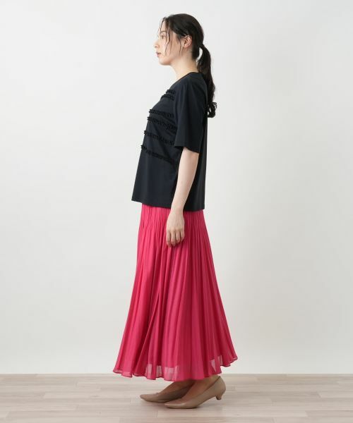 Leilian PLUS HOUSE / レリアンプラスハウス カットソー | リボンボーダーカットソー【BOURGE】 | 詳細2