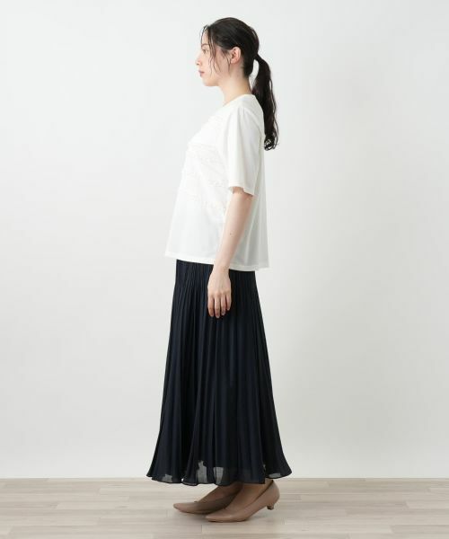 Leilian PLUS HOUSE / レリアンプラスハウス カットソー | リボンボーダーカットソー【BOURGE】 | 詳細5