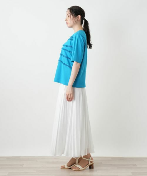 Leilian PLUS HOUSE / レリアンプラスハウス カットソー | リボンボーダーカットソー【BOURGE】 | 詳細8