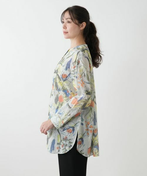 Leilian PLUS HOUSE / レリアンプラスハウス シャツ・ブラウス | プリントブラウス【MUSE BY ROCHAS Premiere】 | 詳細5