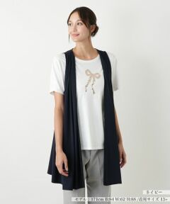 Leilian PLUS HOUSE / レリアンプラスハウス テーラードジャケット | ロングベスト【MUSE BY ROCHAS Premiere】