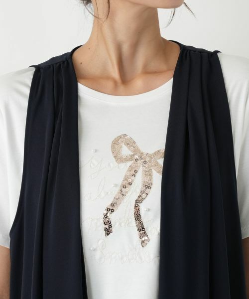 Leilian PLUS HOUSE / レリアンプラスハウス テーラードジャケット | ロングベスト【MUSE BY ROCHAS Premiere】 | 詳細10