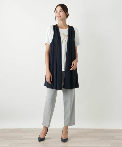 Leilian PLUS HOUSE / レリアンプラスハウス テーラードジャケット | ロングベスト【MUSE BY ROCHAS Premiere】 | 詳細4