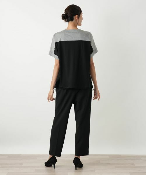 Leilian PLUS HOUSE / レリアンプラスハウス カットソー | ストライプ切替カットソー【MUSE BY ROCHAS Premiere】 | 詳細3