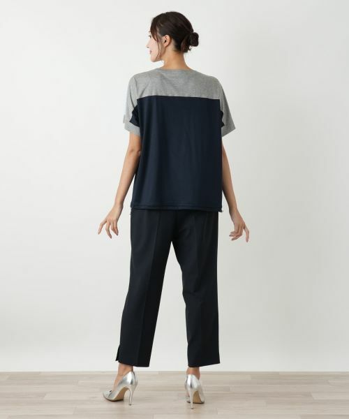 Leilian PLUS HOUSE / レリアンプラスハウス カットソー | ストライプ切替カットソー【MUSE BY ROCHAS Premiere】 | 詳細6