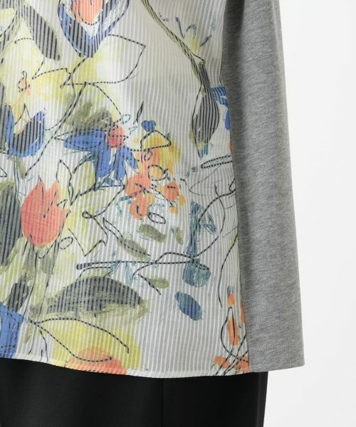 Leilian PLUS HOUSE / レリアンプラスハウス カットソー | プリント切替カットソー【MUSE BY ROCHAS Premiere】 | 詳細10