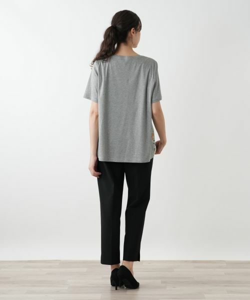 Leilian PLUS HOUSE / レリアンプラスハウス カットソー | プリント切替カットソー【MUSE BY ROCHAS Premiere】 | 詳細3