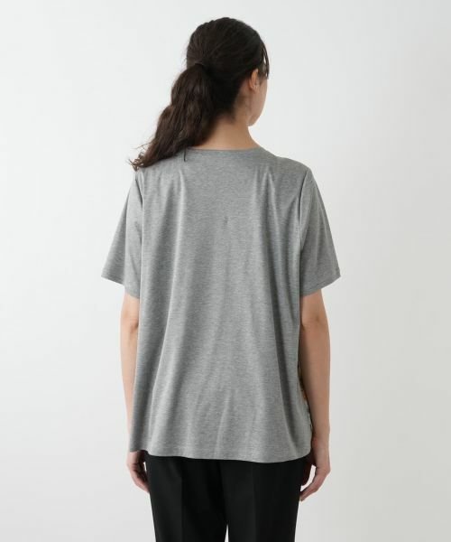 Leilian PLUS HOUSE / レリアンプラスハウス カットソー | プリント切替カットソー【MUSE BY ROCHAS Premiere】 | 詳細6