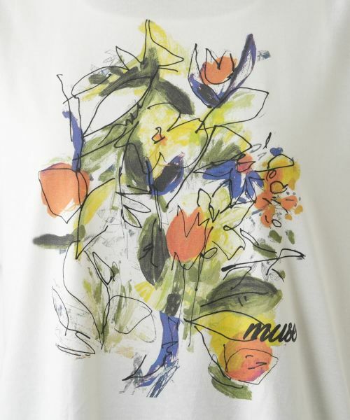 Leilian PLUS HOUSE / レリアンプラスハウス カットソー | 異素材切替プリントTシャツ【MUSE BY ROCHAS Premiere】 | 詳細11