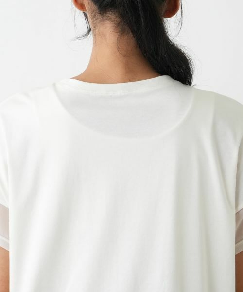 Leilian PLUS HOUSE / レリアンプラスハウス カットソー | 異素材切替プリントTシャツ【MUSE BY ROCHAS Premiere】 | 詳細8