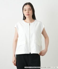 Leilian PLUS HOUSE / レリアンプラスハウス テーラードジャケット | ジップアップベスト【プラス企画】