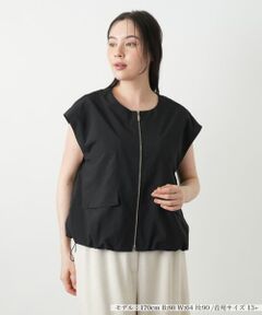 Leilian PLUS HOUSE / レリアンプラスハウス テーラードジャケット | ジップアップベスト【プラス企画】