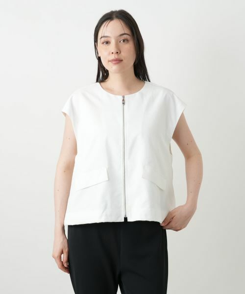 Leilian PLUS HOUSE / レリアンプラスハウス テーラードジャケット | ジップアップベスト【プラス企画】 | 詳細10