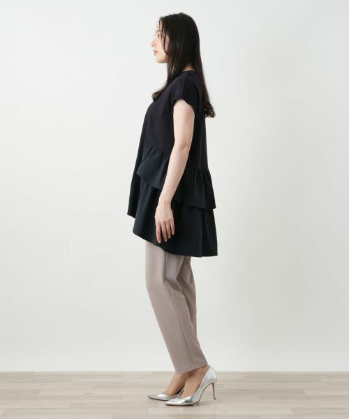 Leilian PLUS HOUSE / レリアンプラスハウス カットソー | ティアード切替チュニック【プラス企画】 | 詳細5