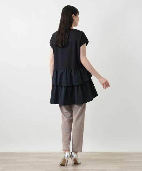 Leilian PLUS HOUSE / レリアンプラスハウス カットソー | ティアード切替チュニック【プラス企画】 | 詳細6