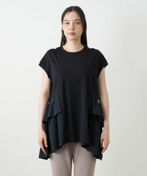Leilian PLUS HOUSE / レリアンプラスハウス カットソー | ティアード切替チュニック【プラス企画】 | 詳細7