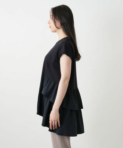 Leilian PLUS HOUSE / レリアンプラスハウス カットソー | ティアード切替チュニック【プラス企画】 | 詳細8