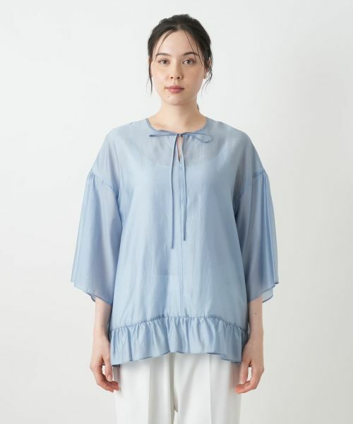 Leilian PLUS HOUSE / レリアンプラスハウス シャツ・ブラウス | ペプラムブラウス【BOURGE】 | 詳細10