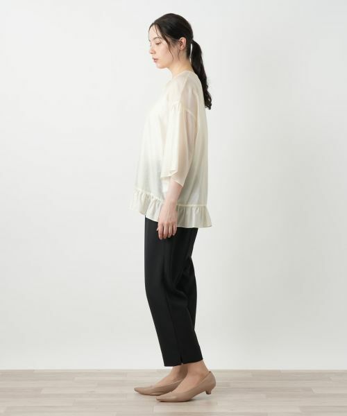 Leilian PLUS HOUSE / レリアンプラスハウス シャツ・ブラウス | ペプラムブラウス【BOURGE】 | 詳細2