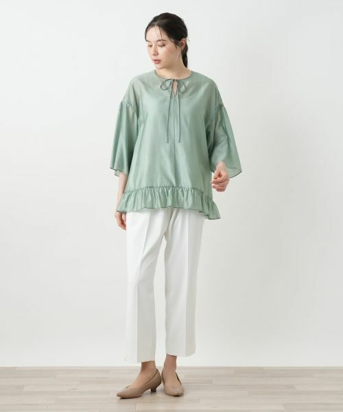 Leilian PLUS HOUSE / レリアンプラスハウス シャツ・ブラウス | ペプラムブラウス【BOURGE】 | 詳細4