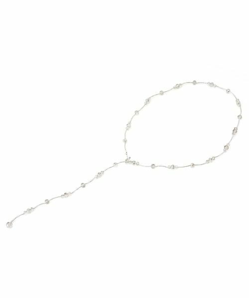 Leilian PLUS HOUSE/レリアンプラスハウス 2WAYロングネックレス ライトグレー その他