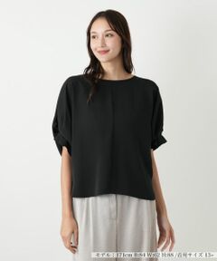 Leilian PLUS HOUSE / レリアンプラスハウス シャツ・ブラウス | タックスリーブブラウス【NEMIKA】