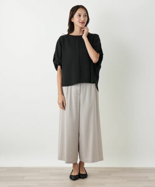 Leilian PLUS HOUSE / レリアンプラスハウス シャツ・ブラウス | タックスリーブブラウス【NEMIKA】 | 詳細1