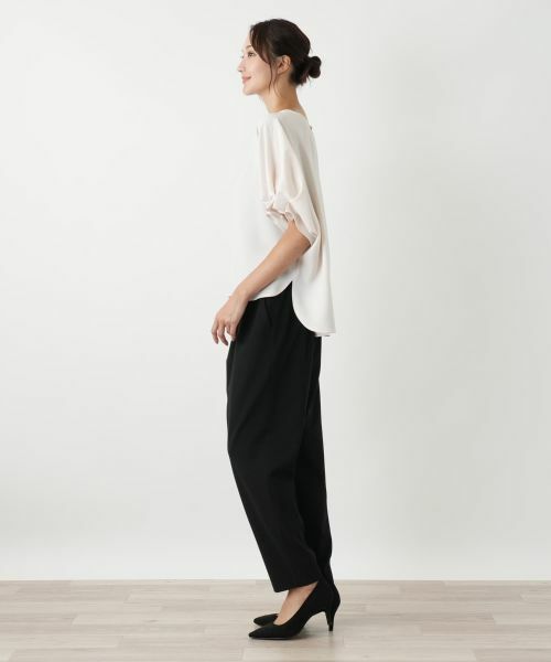 Leilian PLUS HOUSE / レリアンプラスハウス シャツ・ブラウス | タックスリーブブラウス【NEMIKA】 | 詳細5