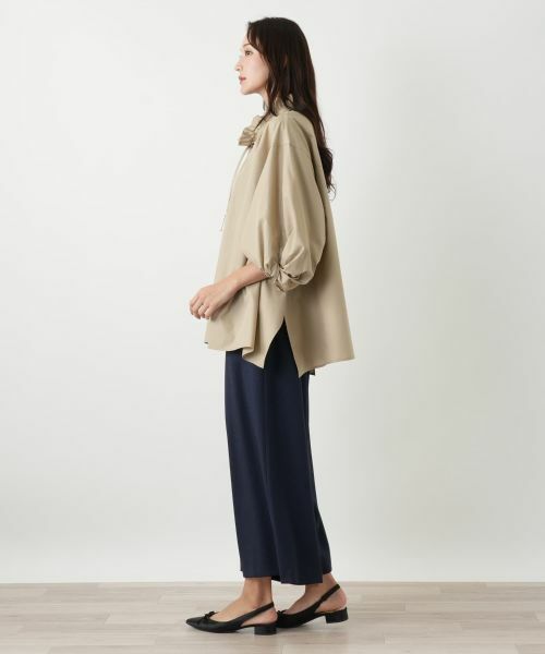 Leilian PLUS HOUSE / レリアンプラスハウス シャツ・ブラウス | フリルネックボリュームスリーブブラウス【NEMIKA】 | 詳細11