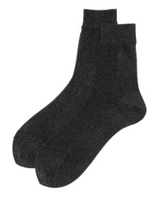 Leilian PLUS HOUSE / レリアンプラスハウス ソックス | ラメクルーソックス